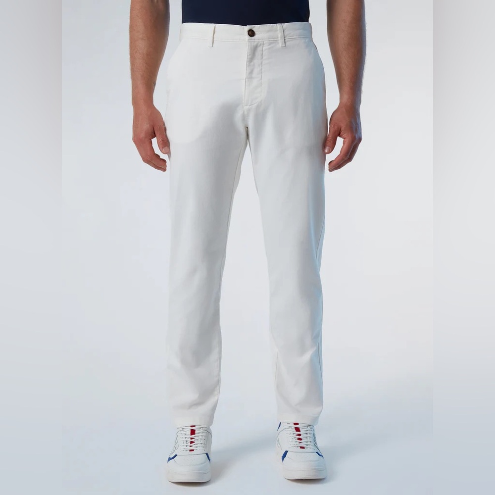 North Sails Defender Gabardine Slim Fit Chinos in Cloud Denser Size 32 NWT